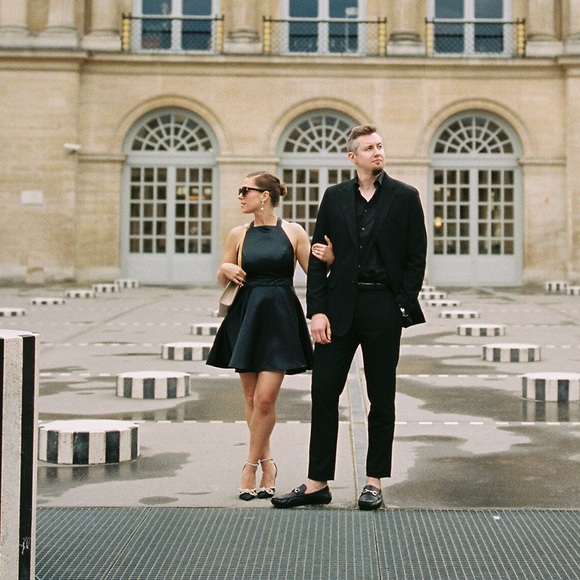 Commense Dresses & Skirts - COMMENSE Satin A-line Pleated Mini Dress